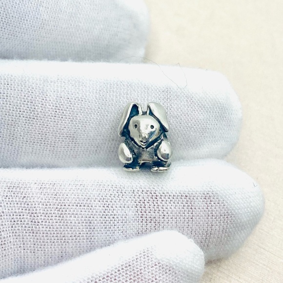 EUC Pandora 790389 Sterling Silver Easter Rabbit Animal Bead/Charm - Retired - Picture 3 of 14